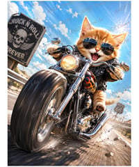 バイクで暴走中のヤンチャな子猫【M-☆】