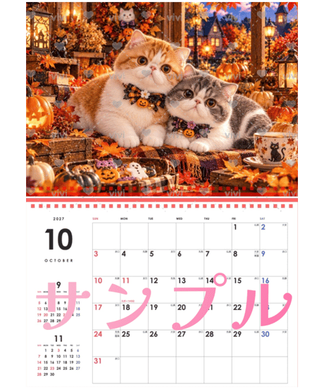 カレンダー 小さな恋人たち〜Cat Edition〜 2027【vivi】