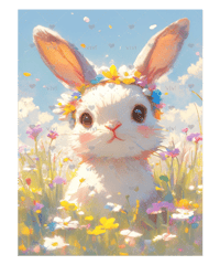 花かんむりの白うさぎちゃん【vivi】