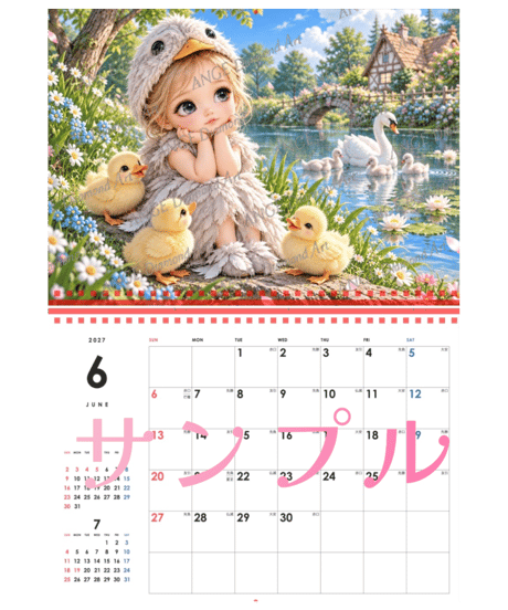 カレンダー BABYコレクション 洋の童話シリーズ  2027【M-☆】