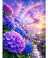 紫陽花と虹【M-☆】
