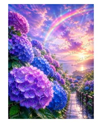 紫陽花と虹【Mꕀ☆】