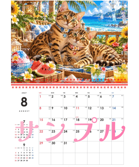 カレンダー 小さな恋人たち〜Cat Edition〜 2027【vivi】