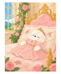 眠れる森のシマエナガ　フラットデザインバージョン【Mꕀ☆】