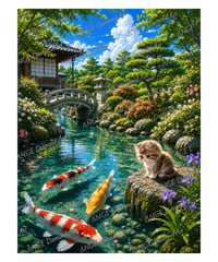 日本庭園と子猫【Mꕀ☆】