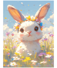 花かんむりの白うさぎちゃん【vivi】