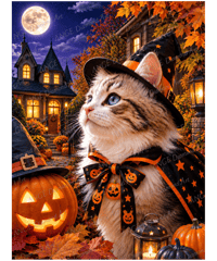 横顔の猫 ハロウィン【Mꕀ☆】