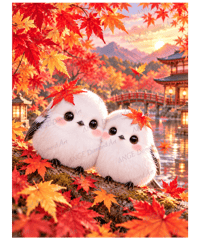 シマエナガ 紅葉【Mꕀ☆】