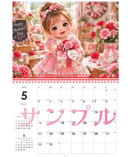 カレンダー BABY Collection  2027【M-☆】