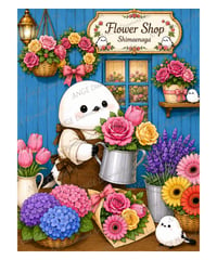 働くシマエナガ　お花屋さん【Mꕀ☆】