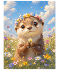 花かんむりのカワウソくん【vivi】