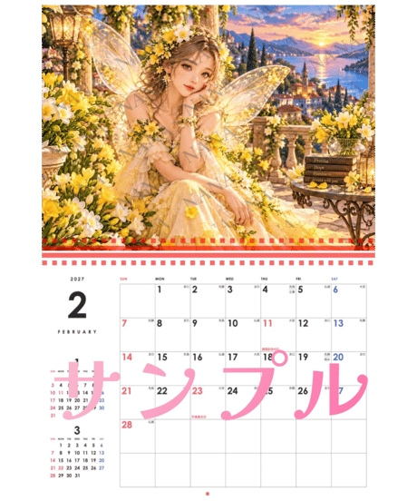 カレンダー 花と妖精コレクション 2027【NANA】