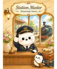 働くシマエナガ　駅員さん【M-☆】