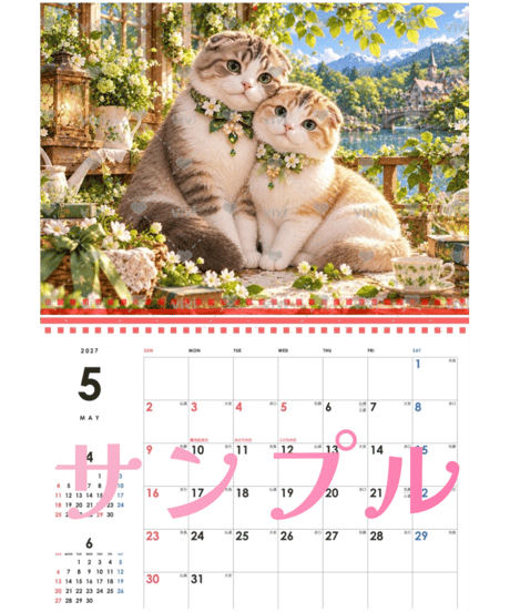 カレンダー 小さな恋人たち〜Cat Edition〜 2027【vivi】