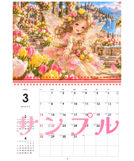 カレンダー 花と妖精コレクション 2027【NANA】