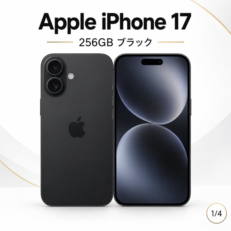 Apple iPhone 17 256GB ブラック | これならSHOP