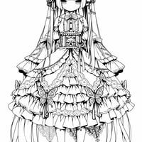 【ネットストアDL限定】ごすろりちゃんぬりえ