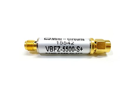高周波バンドパス・フィルター VBFZ-5500-S+ 4900～6200MHz BPF ミニサーキット 【未使用】