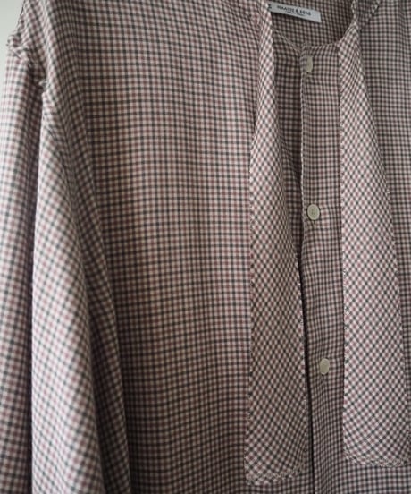 MAATEE&SONS 紐SHIRTS "SILK RAYON CHECK"