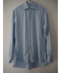 MAATEE&SONS　SEMI WIDE SPREAD SHIRTS "極HEMPSILK" SAX