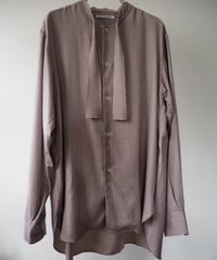 MAATEE&SONS 紐SHIRTS "SILK RAYON CHECK"
