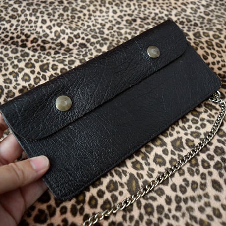 GOOD! 70s VINTAGE COWHIDE BIKER WALLET