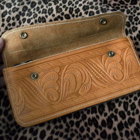MINT! 70s VINTAGE TRUCKER WALLET TAN