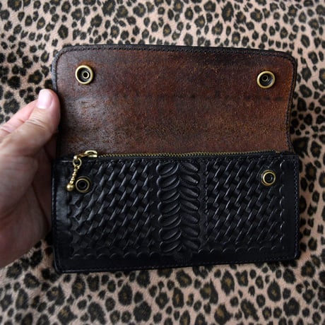 ALFONSO'S OF HOLLYWOOD LEATHER TRUCKER WALLET