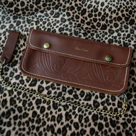 70s VINTAGE TRUCKER WALLET BROWN