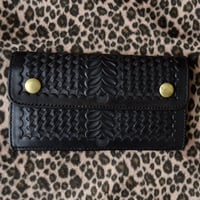 ALFONSO'S OF HOLLYWOOD LEATHER TRUCKER WALLET