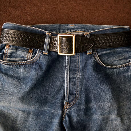 GOOD! TRIPLE K BASKET WEAVE GARRISON BELT 32