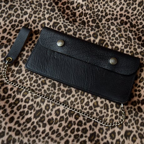 GOOD! 70s VINTAGE COWHIDE BIKER WALLET