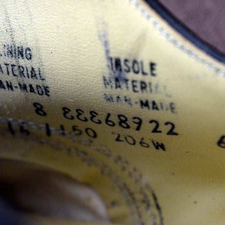 DEAD STOCK 60s STEEL TOE WORK SHOES 8EEE