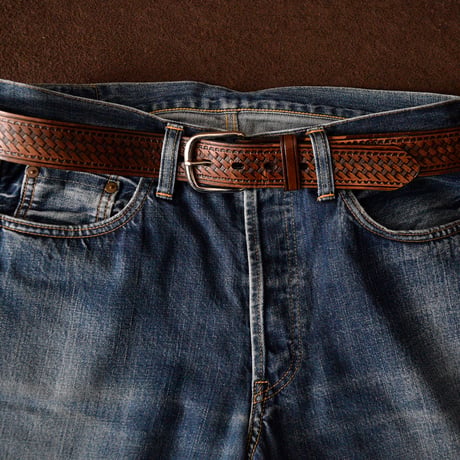 GOOD! RANGER BELT CO. BASKET WEAVE GARRISON BELT 36