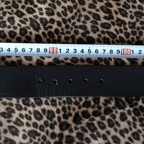 80s VINTAGE COWHIDE OFFICER'S BELT 36