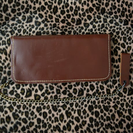 70s VINTAGE TRUCKER WALLET BROWN
