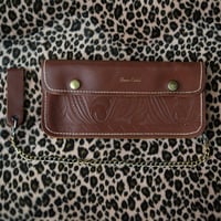 70s VINTAGE TRUCKER WALLET BROWN