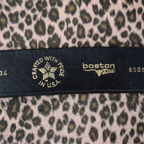 GOOD! BOSTON LEATHER BASKET WEAVE GARRISON BELT 34