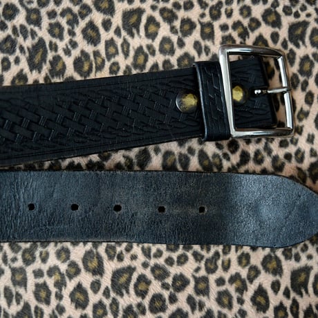 TRIPLE K BASKET WEAVE GARRISON BELT 36