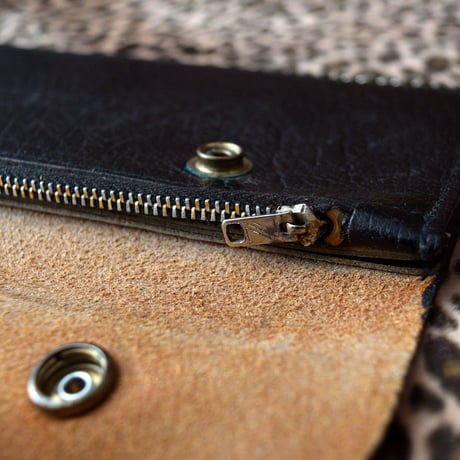 GOOD! 70s VINTAGE COWHIDE BIKER WALLET