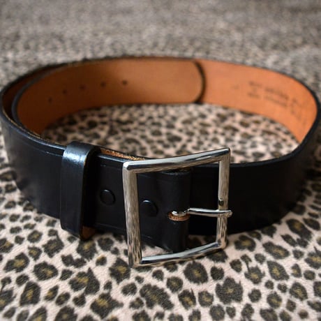 80s VINTAGE COWHIDE OFFICER'S BELT 36