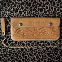 MINT! 70s VINTAGE TRUCKER WALLET TAN