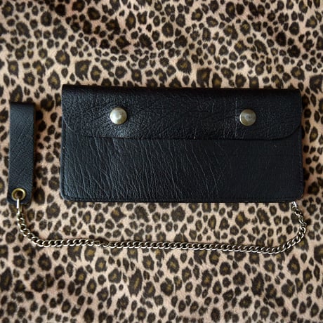 GOOD! 70s VINTAGE COWHIDE BIKER WALLET
