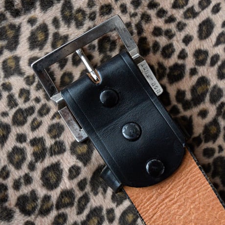 80s VINTAGE COWHIDE OFFICER'S BELT 36