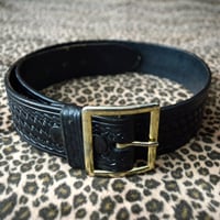 GOOD! TRIPLE K BASKET WEAVE GARRISON BELT 32