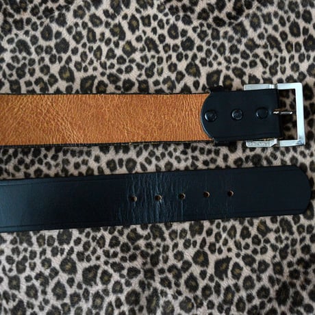 80s VINTAGE COWHIDE OFFICER'S BELT 36