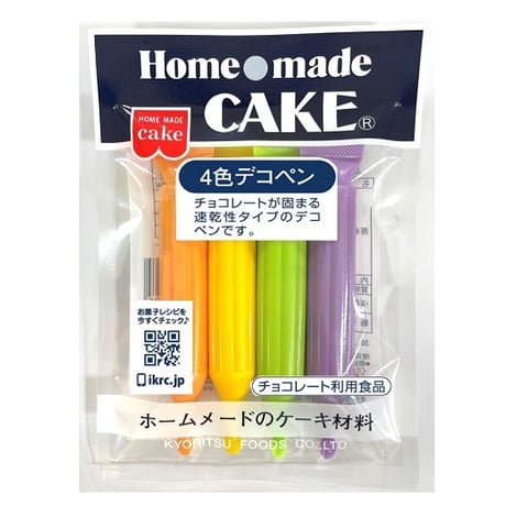 共立食品 4色デコペン（速乾性）40g