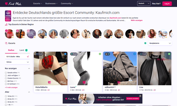 Kaufmich beste Escort Plattform 1