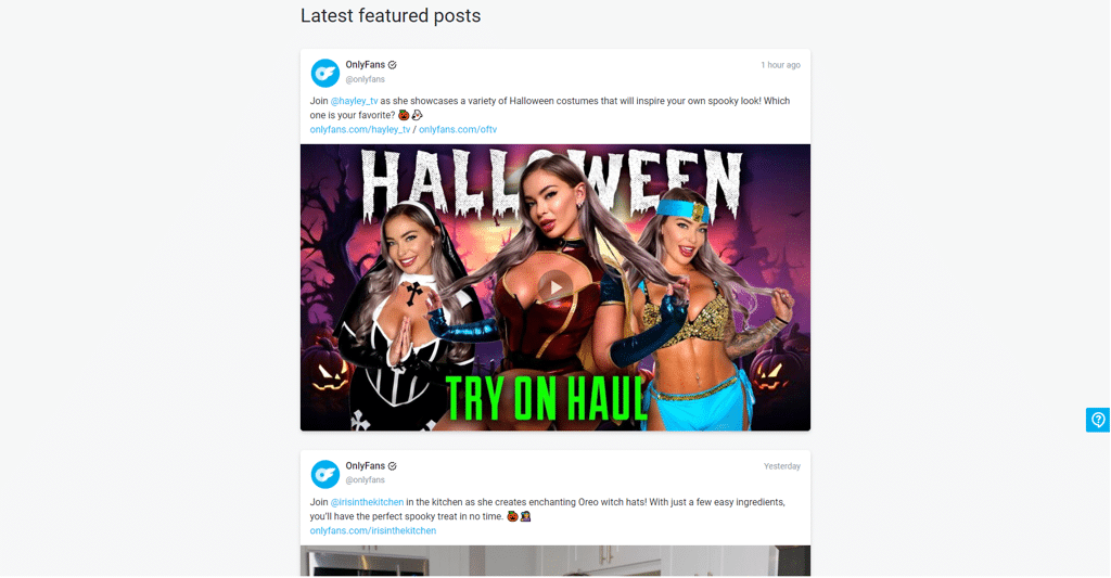 OnlyFans creators showcase a variety of Halloween costumes in a vibrant promotional image.