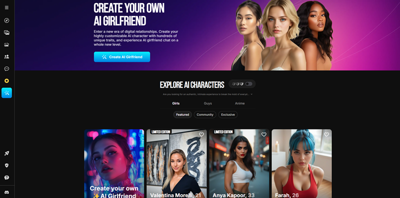 Lovescape KI Homepage